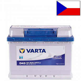   VARTA BLUE dynamic (BD) 6--60Ah L+ 540 EN 242175190 (560 127 054)